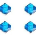 SW-03-BLZIR 5328 Blue Zircon Swarovski Bicone 3 mm 40 Pc.-0