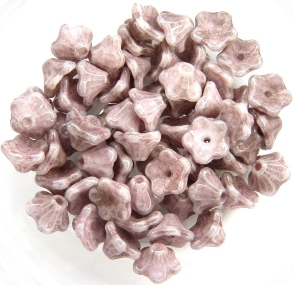 FLC-02010-15435 Flower Cup White Alabaster Terra Cotta Copper 50 Pc.-0