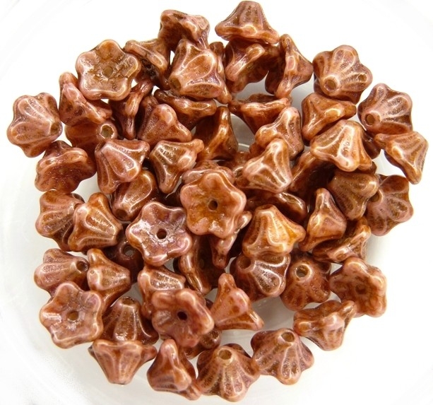 FLC-02010-65307 Flower Cup White Alabaster Red Brown Travertin 50 Pc.-0 FLC-02010-65307 Flower Cup White Alabaster Red Brown Travertin 50 Pc.-0
