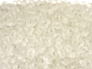 FG-38302M Farfalle White Lined and Matte Crystal ± 50 gram-5595