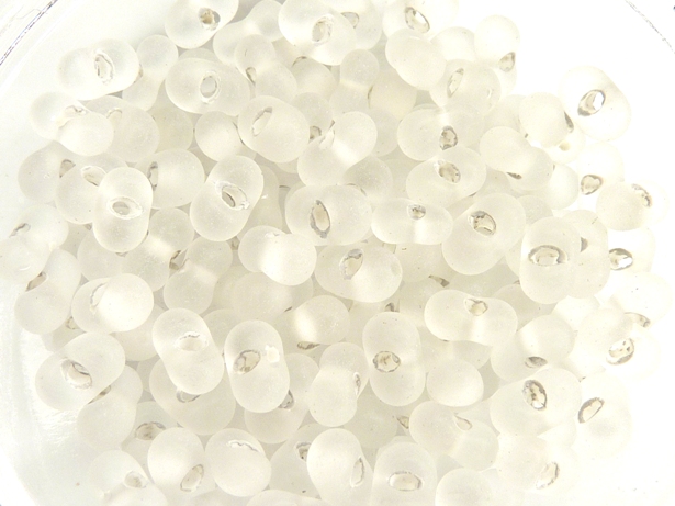 FG-38302M Farfalle White Lined and Matte Crystal ± 50 gram-0
