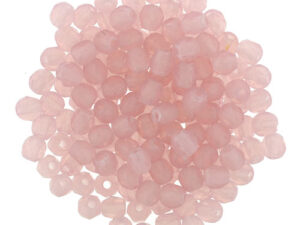 0070329 Matte Milky Pink Facet 2,5 mm. 60 Pc.-0