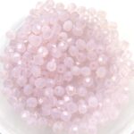 0070346 Milky Light Rose Facet 60 Pc.-0