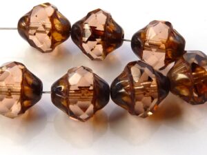 0070368 Rosaline Picasso Facet Turbine Beads 7 Pc.-5740