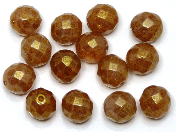 0070394 White Opal Red Luster facet 10 mm. 5 Pc.-5759