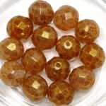 0070394 White Opal Red Luster facet 10 mm. 5 Pc.-0