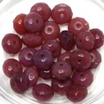 0070395 Dark Pink Opal Disc Facet 7 Pc.-0