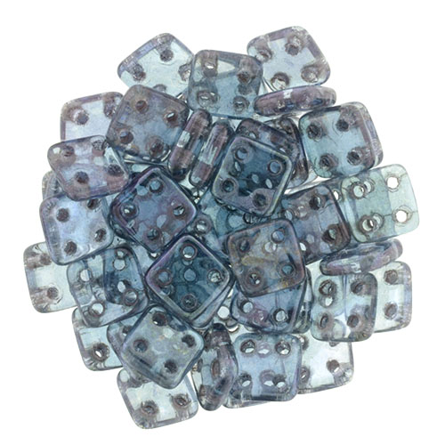 CMQT-00030-15726 CzechMates QuadraTile Transparent Amethyst Luster-0 CMQT-00030-15726 CzechMates QuadraTile Transparent Amethyst Luster-0