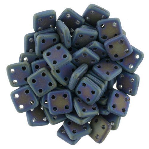 CMQT-23980-21135 CzechMates QuadraTile Matte Iris Blue-0 CMQT-23980-21135 CzechMates QuadraTile Matte Iris Blue-0