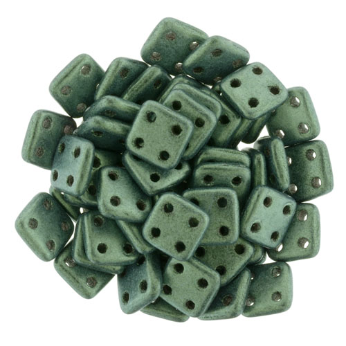 CMQT-79051MJT CzechMates QuadraTile Metallic Suede - Lt Green-0 CMQT-79051MJT CzechMates QuadraTile Metallic Suede - Lt Green-0