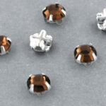 SS20-10220-Silver Extra Chaton Rose Montees Smoke Topaz Silver 15 Pc.-0