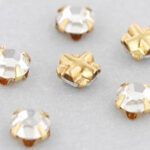 SS20-00030-Gold Extra Chaton Rose Montees Crystal Gold 15 Pc.-0