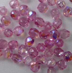 fp1-03-K1704 coated milky pinks ab firepolish 3 mm color K1704