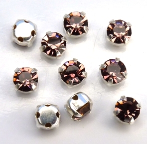MCC-SS20-SLV-20020 MC-Chatons Light Amethyst in Silver Setting 10 Pc.-0