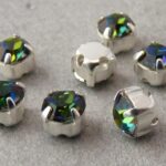 MCC-SS20-SLV-00030-28136 MC-Chatons Crystal Vitrail Medium in Silver Setting10 Pc.-0