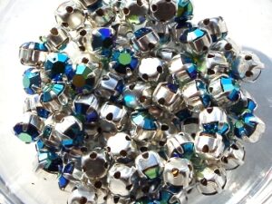 MCC-SS20-SLV-23980-28701 MC-Chatons Jet AB in Silver Setting 10 Pc.-5814