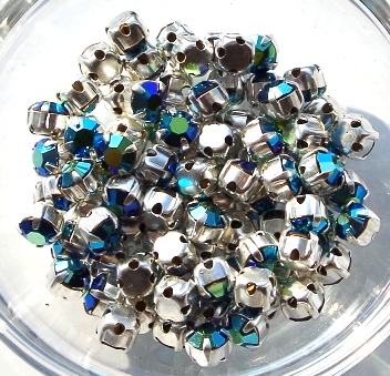MCC-SS20-SLV-23980-28701 MC-Chatons Jet AB in Silver Setting 10 Pc.-5814