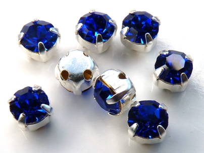 MCC-SS20-SLV-30050 MC-Chatons Sapphire in Silver Setting 10 Pc.-0 MCC-SS20-SLV-30050 MC-Chatons Sapphire in Silver Setting 10 Pc.-0