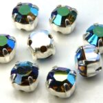 MCC-SS20-SLV-40010-28701 MC-Chatons Black-Diamond-AB in Silver Setting 10 Pc.-0