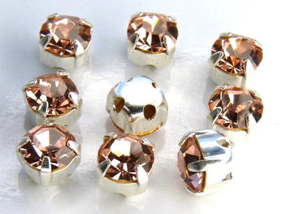 MCC-SS20-SLV-70110 MC-Chatons Rosaline in Silver Setting 10 Pc.-0 MCC-SS20-SLV-70110 MC-Chatons Rosaline in Silver Setting 10 Pc.-0