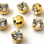 MCC-SS20-GLD-00030 MC-Chatons Crystal in Gold Setting 10 Pc.-0