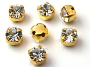 MCC-SS20-GLD-00030 MC-Chatons Crystal in Gold Setting 10 Pc.-0