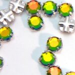 SS20-00030-28136-Silver Extra Chaton Rose Montees Crystal Vitrail Medium Silver 15 Pc.-0