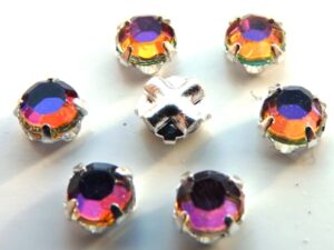 SS20-00030-29936-Silver Extra Chaton Rose Montees Crystal Volcano Silver 15 Pc.-0