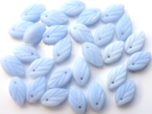 0090063 Opaque Light Blue Blaadje. 35 Pc.-0