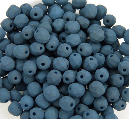 0090153 Saturated Dark Teal Facet 4 mm. 50 Pc.-0 0090153 Saturated Dark Teal Facet 4 mm. 50 Pc.-0