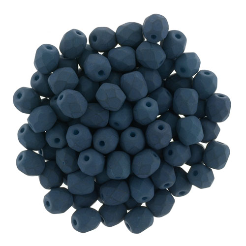 0090153 Saturated Dark Teal Facet 4 mm. 50 Pc.-5950