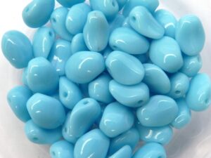 0090236 Blue Turquoise Tulip Petal ( Short Daggerbead) 30 Pc.-5980