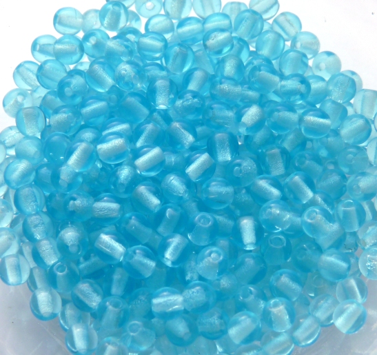 03-R-60010 Aquamarine Round 3 mm. 120 Pc.-0 03-R-60010 Aquamarine Round 3 mm. 120 Pc.-0