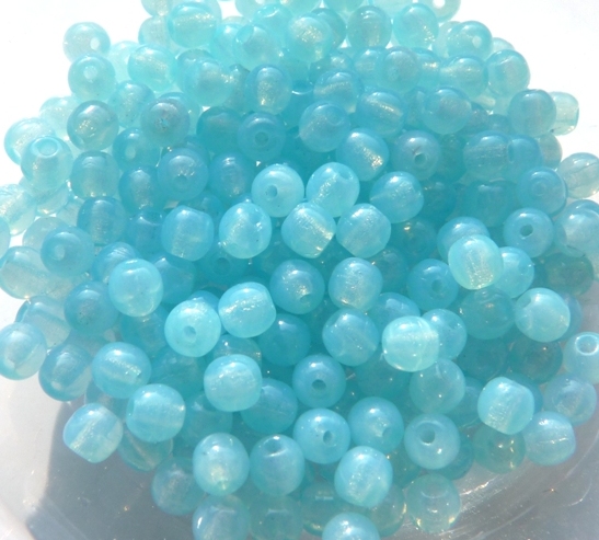 03-R-61000 Opal Aqua Round 3 mm. 120 Pc.-0 03-R-61000 Opal Aqua Round 3 mm. 120 Pc.-0