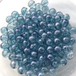 04-R-00030-15464 Crystal Blue Luster Round 4 mm. 100 Pc.-0