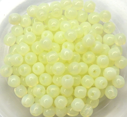 04-R-81000 Milky Jonquil ( Opal ) Round 4 mm. 100 Pc.-0