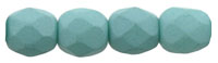 0100353 Saturated Mint (Teal) Facet 4 mm. 50 Pc.-5946