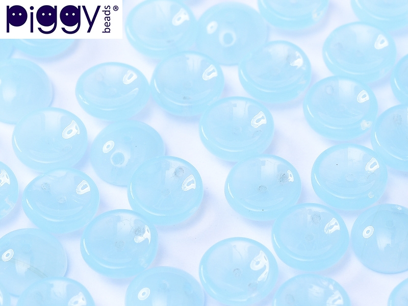 PGY-61000 Opal Blue Turquoise Piggy Bead 50 Pc.-0 PGY-61000 Opal Blue Turquoise Piggy Bead 50 Pc.-0
