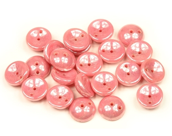 PGY-73020-14400 Opaque Lustered Pink Piggy Bead 50 Pc.-0 PGY-73020-14400 Opaque Lustered Pink Piggy Bead 50 Pc.-0