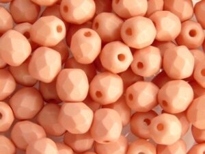0070338 Saturated Peach Facet 6 mm. 25 Pc.-6075