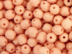 0070338 Saturated Peach Facet 6 mm. 25 Pc.-6076