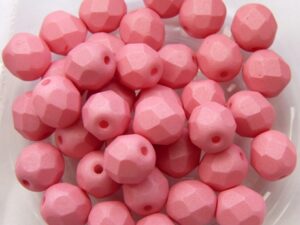 0070425 Saturated Pink Facet 6 mm. 25 Pc.-0