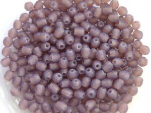 0080573 Matte Milky Amethyst Facet 2.5 mm 50 Pc.-0