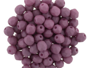 0080595 Saturated Hyacinth Violet Facet 4 mm. 50 Pc.-0