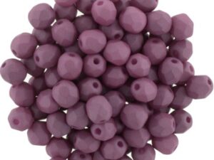 0080596 Saturated Hyacinth Violet Facet 6 mm. 25 Pc.-0