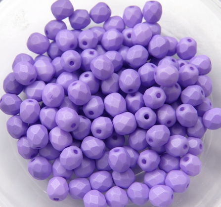 0080600 Saturated Lavender Facet 4 mm. 50 Pc.-0 0080600 Saturated Lavender Facet 4 mm. 50 Pc.-0