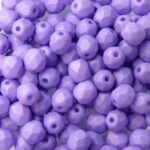 0080601 Saturated Lavender Facet 6 mm. 25 Pc.-0