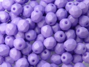 0080601 Saturated Lavender Facet 6 mm. 25 Pc.-0