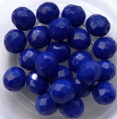 0090149 Opaque Sapphire Facet 8 mm. 12 Pc.-0 0090149 Opaque Sapphire Facet 8 mm. 12 Pc.-0