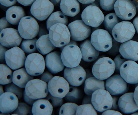 0090154 Saturated Dark Teal Facet 6 mm. 25 Pc.-0